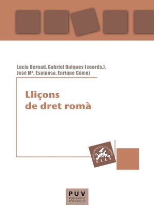 cover image of Lliçons de dret romà